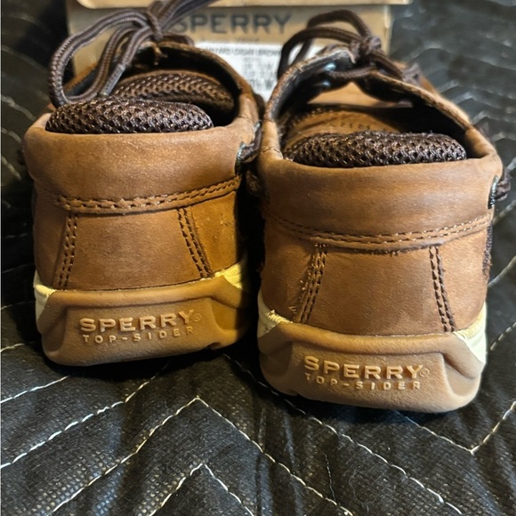 Boys Sperry Lanyard Cigar Brown Size 13.5 M - Picture 3 of 5